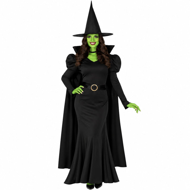 Fantasy Hexe "Black Witch" Kostüm für Damen | 4-tlg.