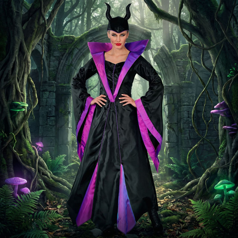 Dunkle Fee "Malefizia" Kostüm für Damen | 2-tlg.