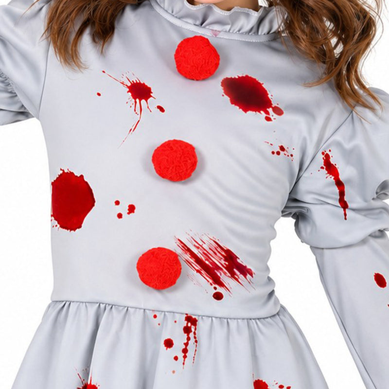 Horror Clown "Grey" Kostüm für Kinder | 2-tlg.