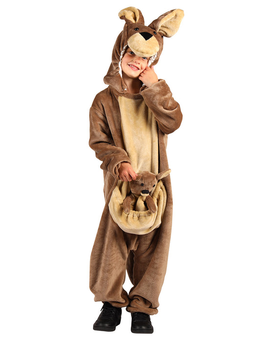 Känguru Kinderkostüm | Braun - Overall