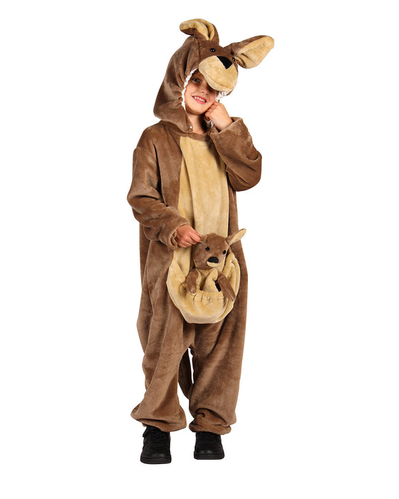 Känguru Kinderkostüm | Braun - Overall