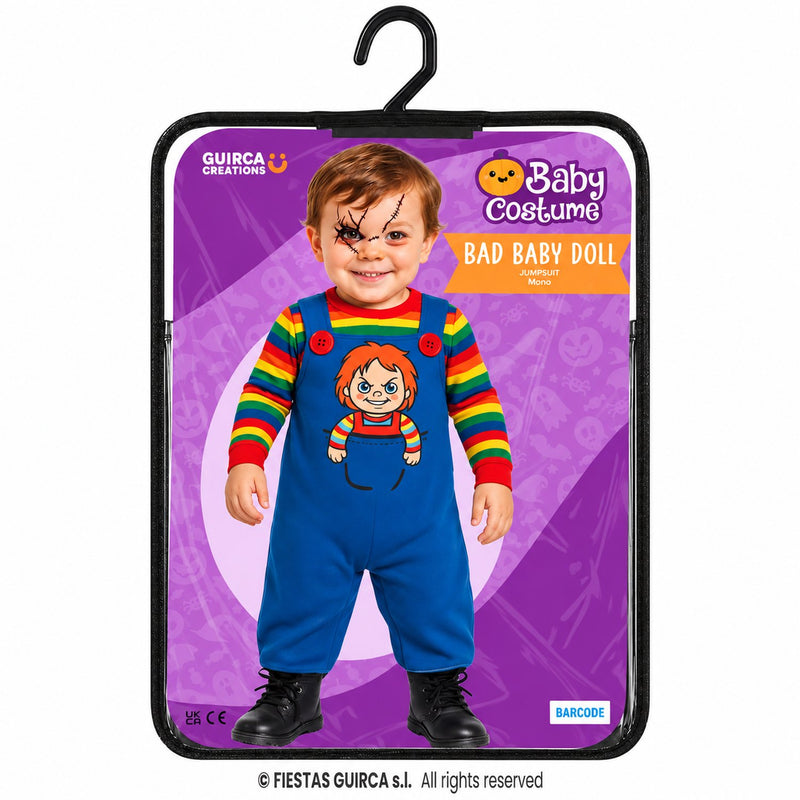 Babykostüm "Böse Puppe" für Kinder | Mehrfarbig - Einteiler