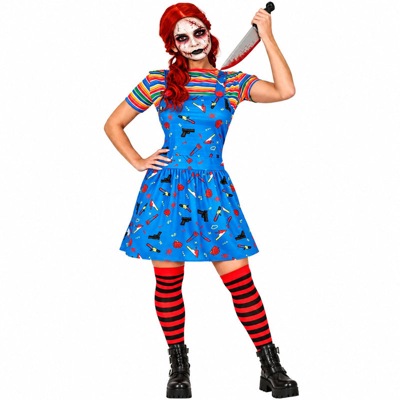 "Killer Puppe" Kostüm für Damen | Kleid und Shirt