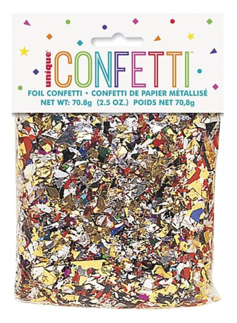 Konfetti Folie 70g Bunt