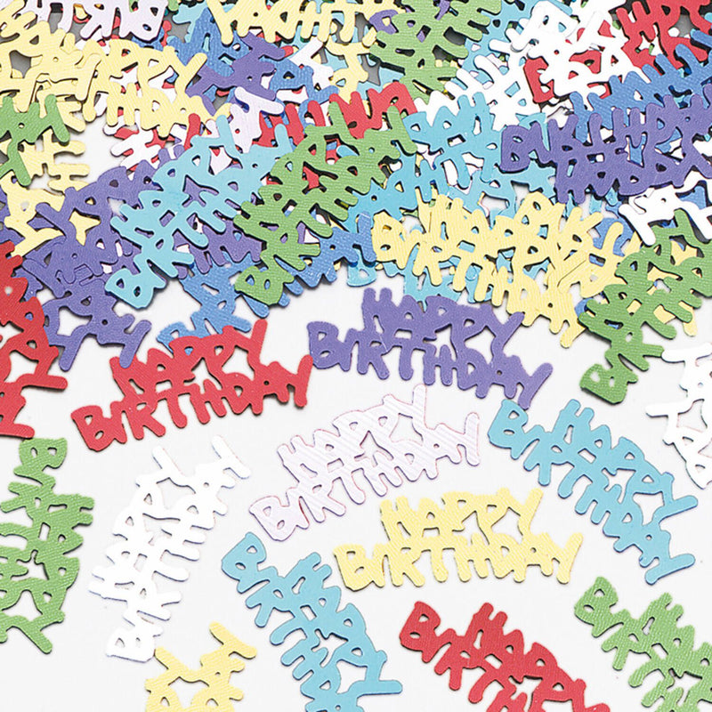Konfetti "Happy Birthday" 14g | Metallisch Bunt