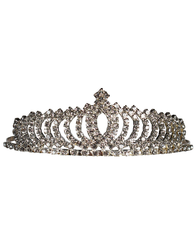 Silberne Strass Krone - Diadem "Queen" für Damen