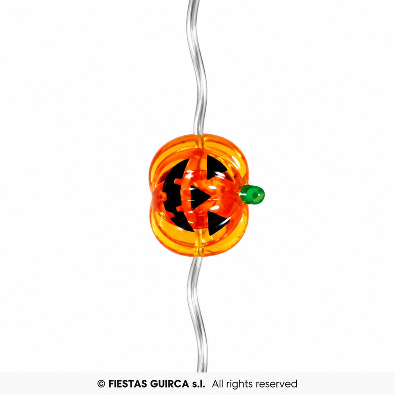 "Kürbis" Lichterkette 120 cm | Halloween Dekoration