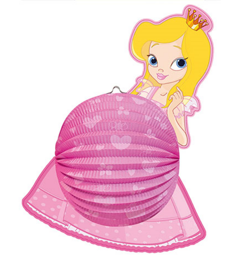 Lampion Prinzessin 44x35 cm