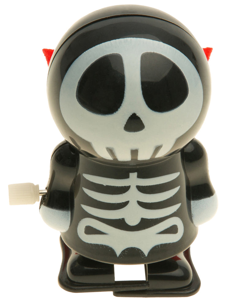 "Aufziehbares Skelett mit Umhang" 4 x 4 x 6,5 cm | Schwarz Halloween Dekoration