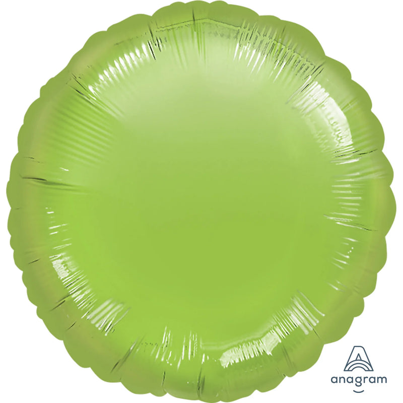 18"/Ø43cm Folienballon Uni Lime Green / Kiwi