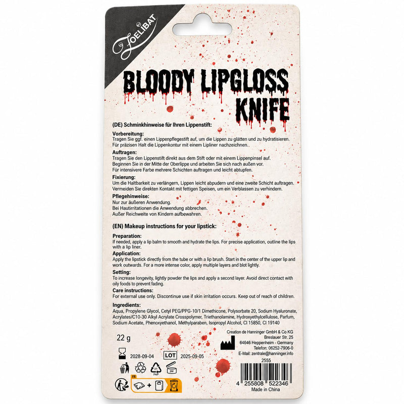 Bloody Lipgloss „Messer“ | Halloween Make-up Devil Kiss