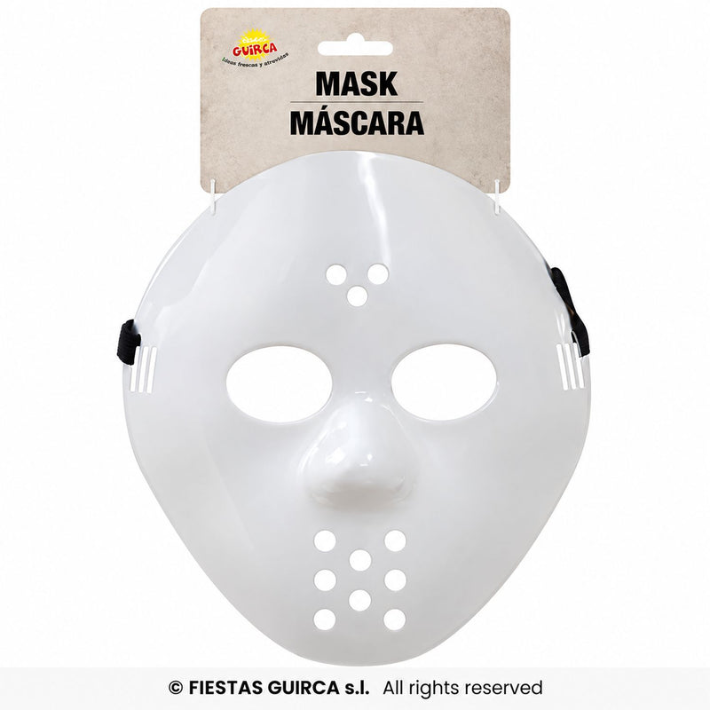 Halloween „Hockeymaske“ | Weiß – Horror Kostümmaske