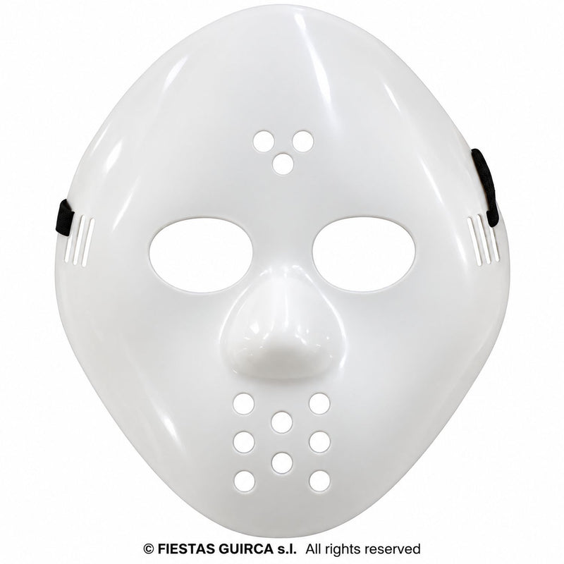 Halloween „Hockeymaske“ | Weiß – Horror Kostümmaske