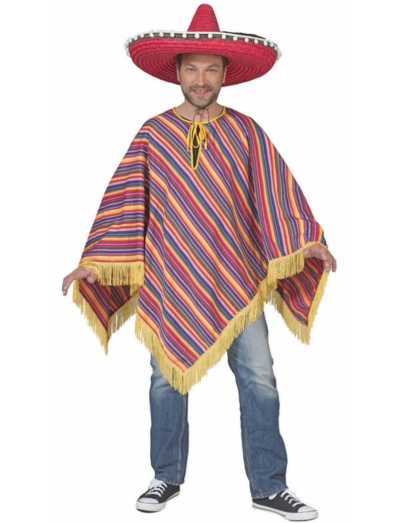 Mexiko Kostüm "Alechandro"  Poncho mit Fransen | für Damen und Herren