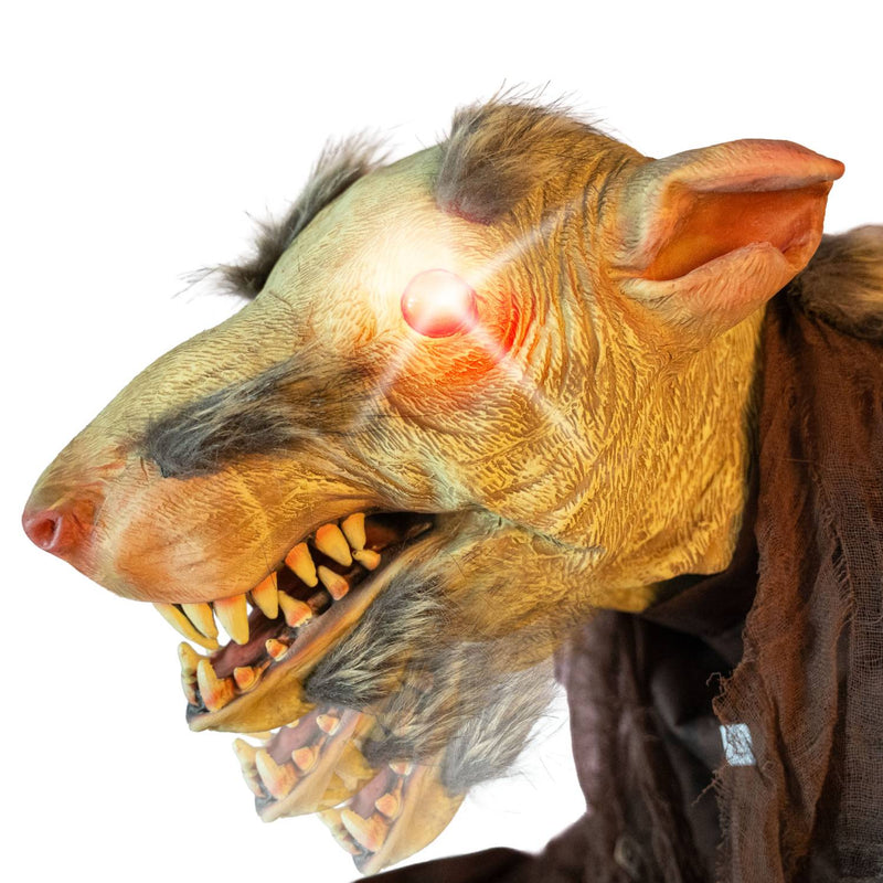 Halloween Standfigur "Blutige Ratte" - Animatronic | 155 cm