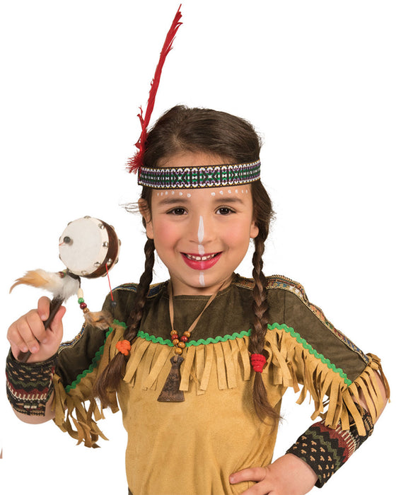 Indianerin Kostüm "Shania" für Mädchen | Braun