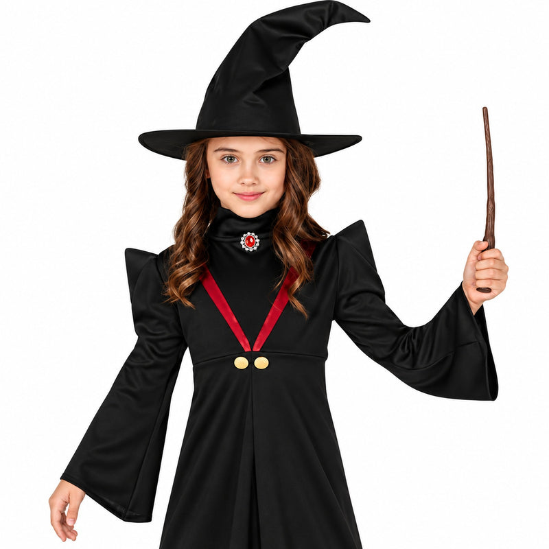 "Obermagierin" Kostüm für Mädchen | Hut und Kleid