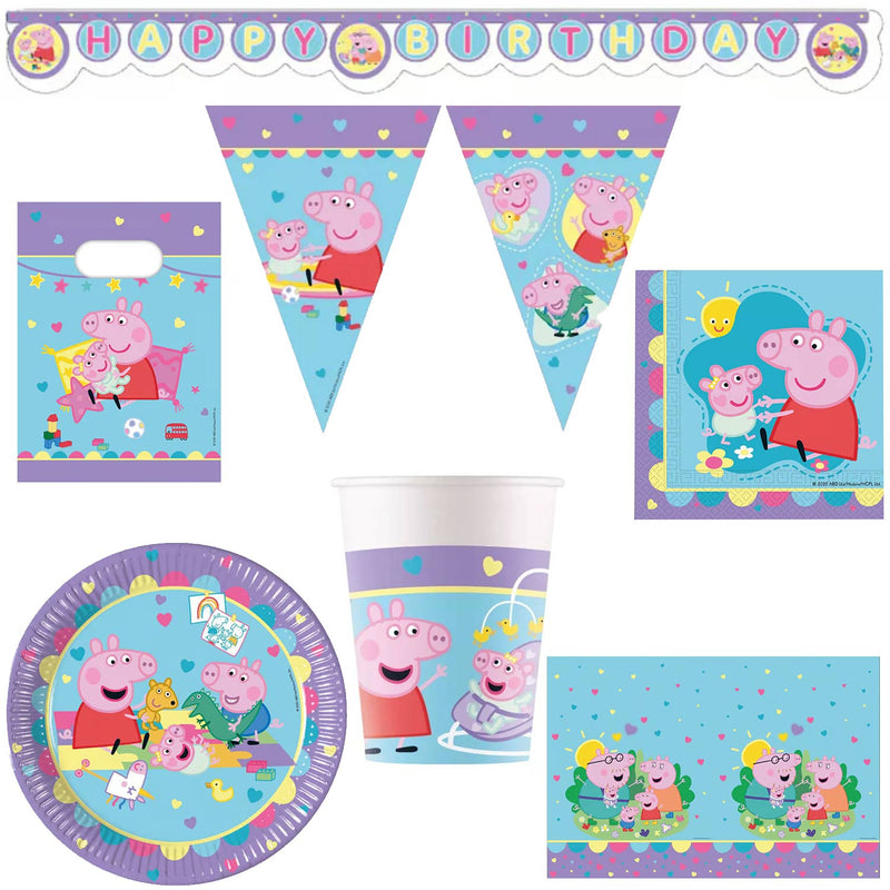 "Peppa Pig Made With Love" Partydeko Artikel