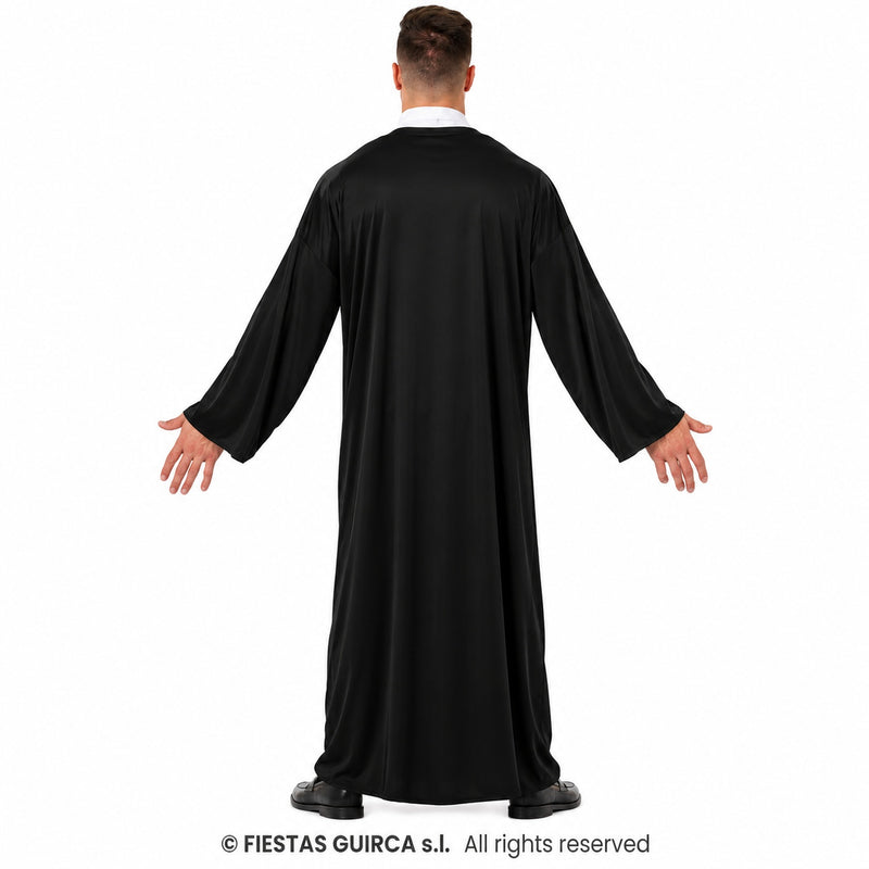 Priester Kostüm für Herren | Schwarz