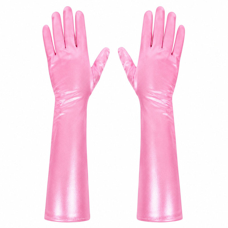 Glitzernde Handschuhe Shine 40 cm | Rosa