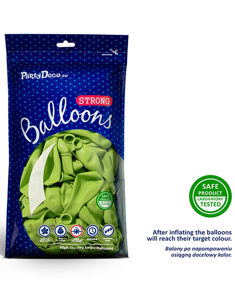 50 Stk. Luftballon Ø30cm "Uni Pastell" | Limettengrün