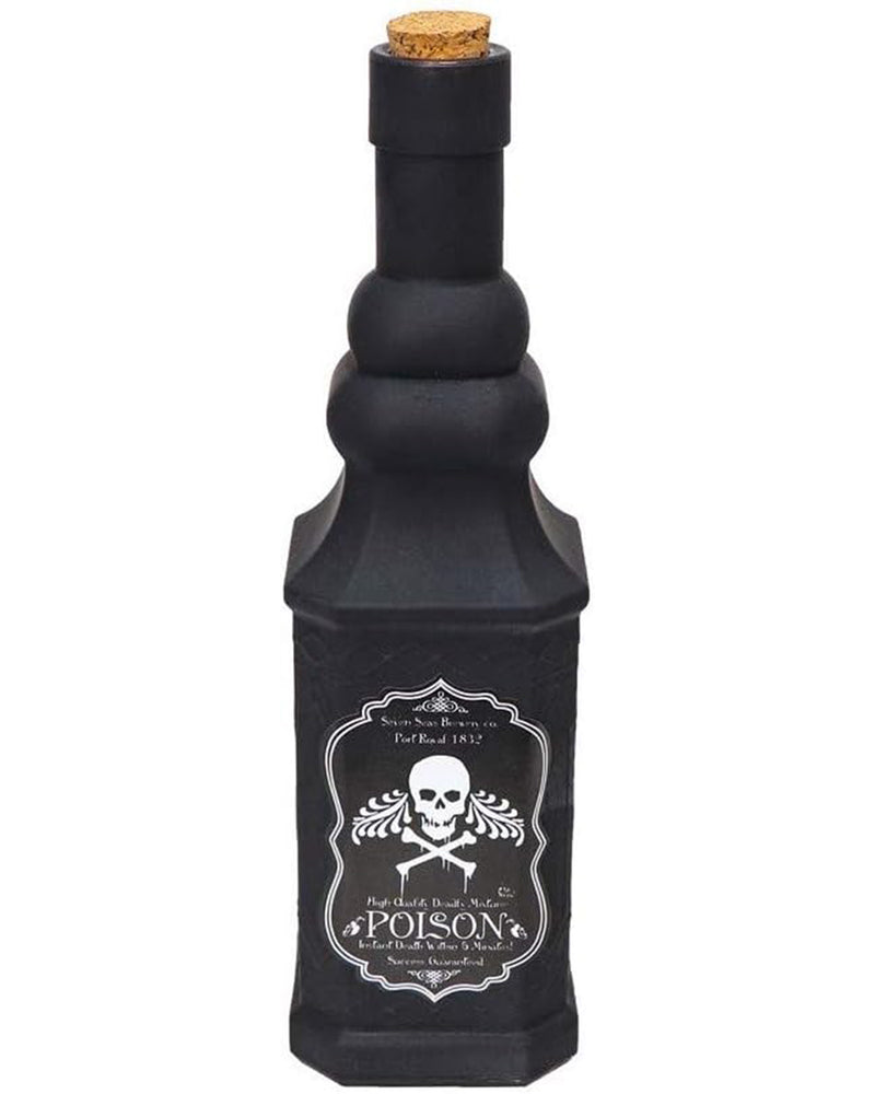 Deko Giftflasche "POISON" 23 cm | Schwarz