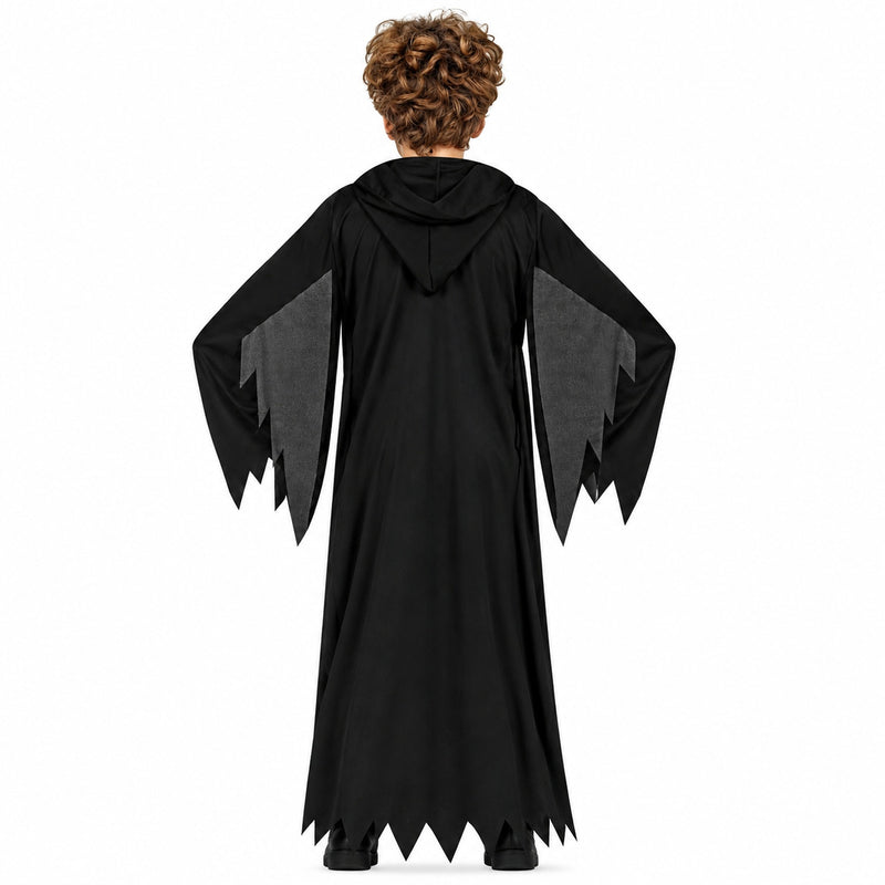 "Black Ghost" Kostüm für Kinder | Tunika mit Kapuze