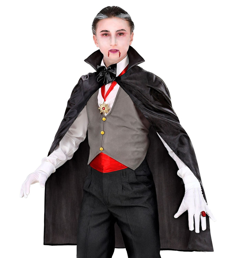 Schwarzer Umhang für Kinder | 90 cm