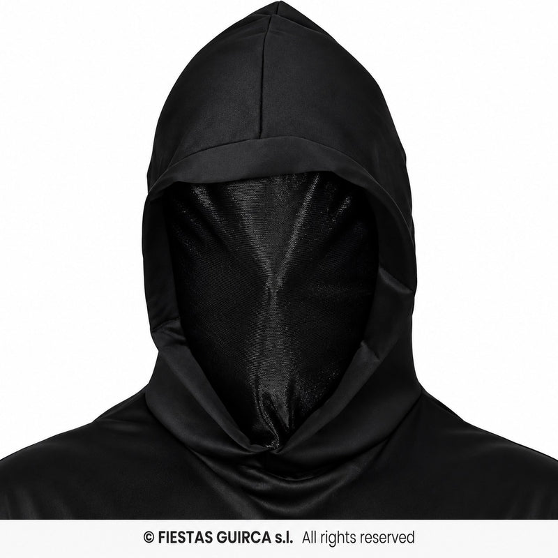 "Schwarzes Phantom" Kostüm für Herren | Tunika mit Kapuze