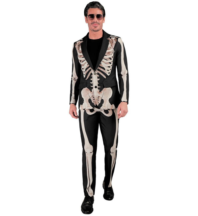 "Skelett Party Fashion Anzug" Kostüm für Herren | Jackett und Hose