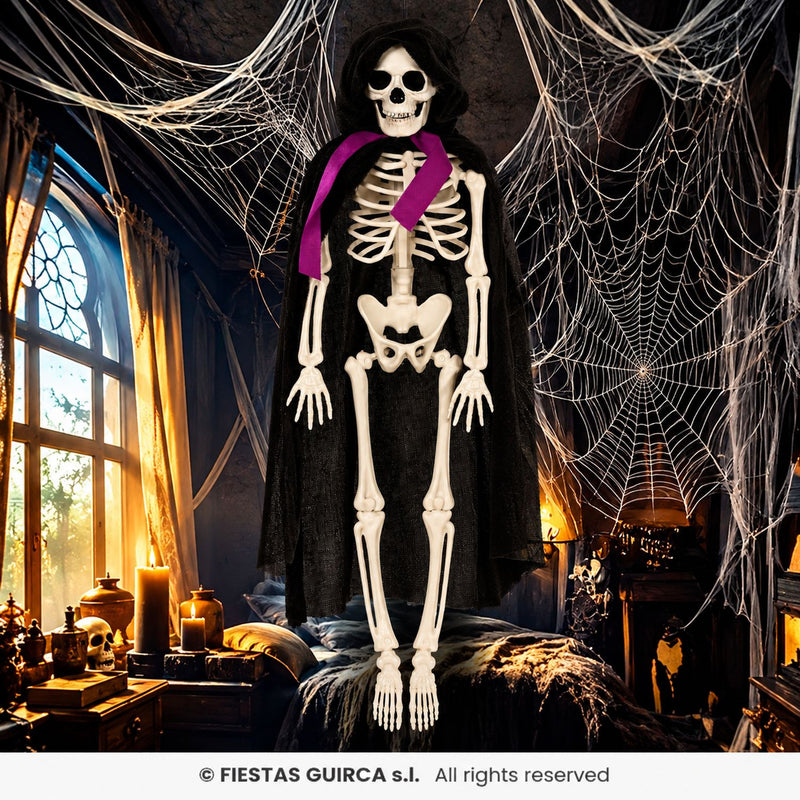 Hängefigur "Skelett Bräutigam mit Umhang" 43 cm | Halloween Dekoration