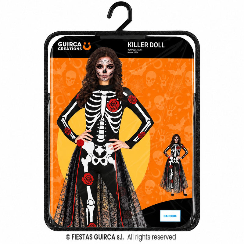 Skelett "Catrina" Kostüm für Damen | 2-tlg.
