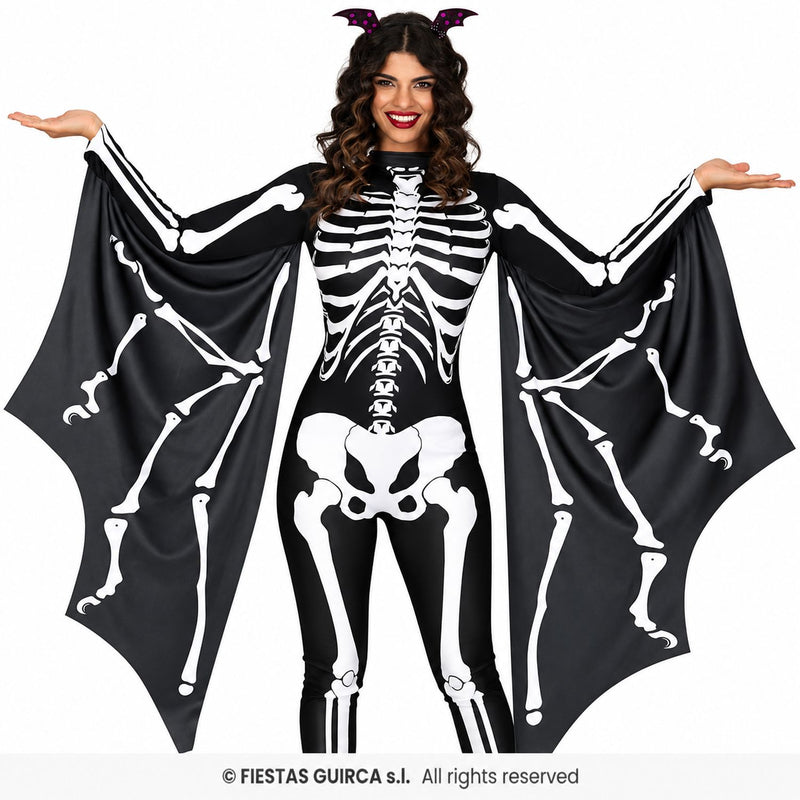 "Skelett Fledermaus" Kostüm für Damen | 2-tlg.