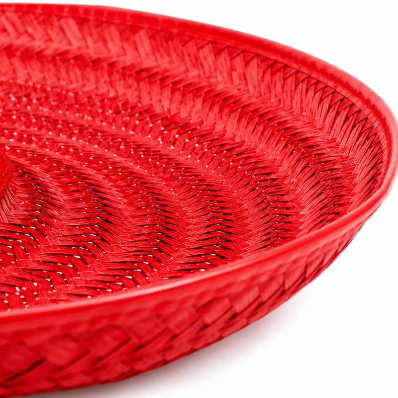 Mexikaner Sombrero mit Troddeln - Ø 60 cm | Rot