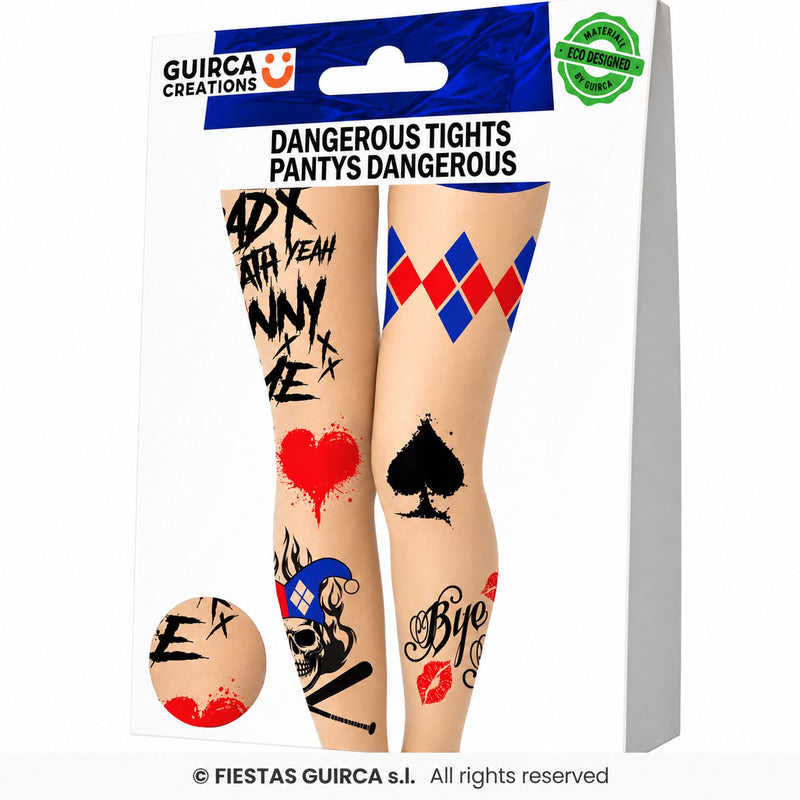 Strumpfhose "Crazy Harlekin" für Damen | Einheitsgröße
