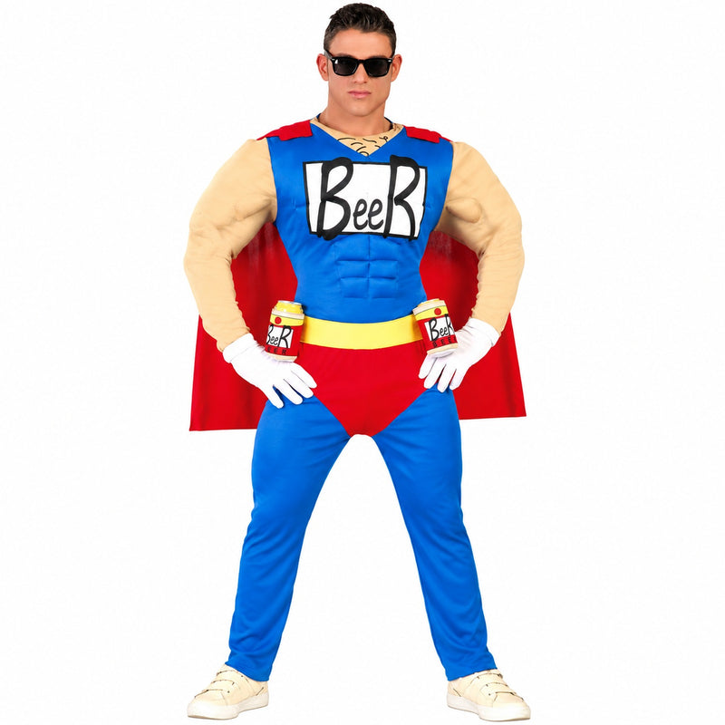 Superheld "Beer" Kostüm für Herren | Mehrfarbig