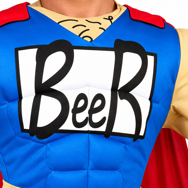 Superheld "Beer" Kostüm für Herren | Mehrfarbig