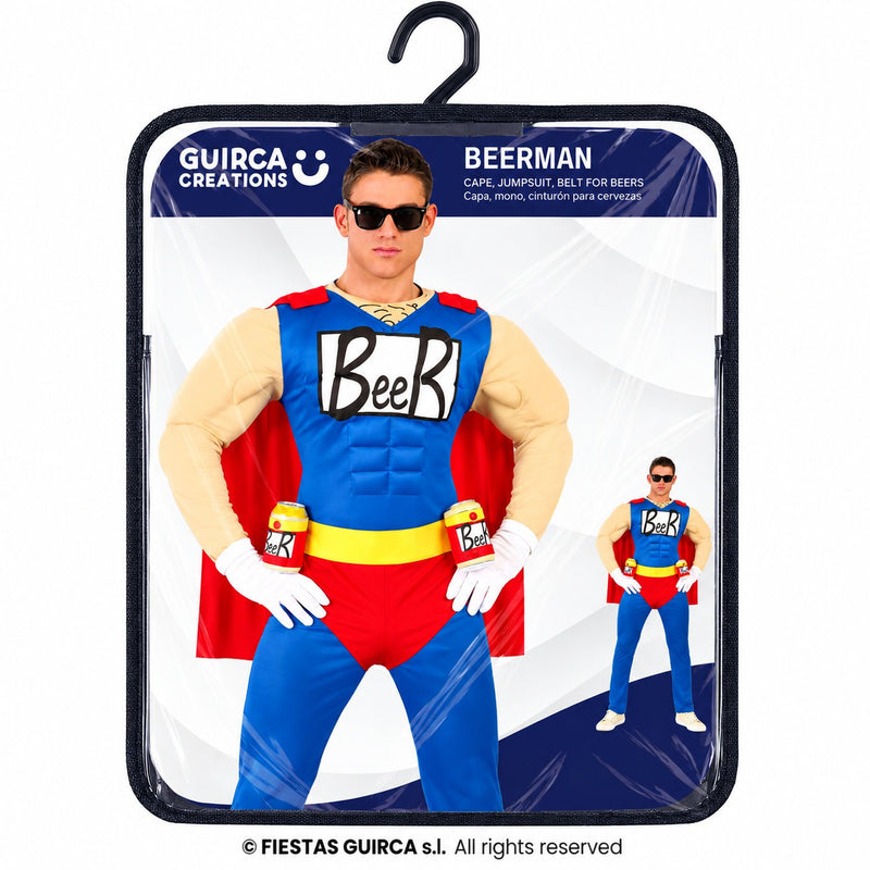 Superheld "Beer" Kostüm für Herren | Mehrfarbig