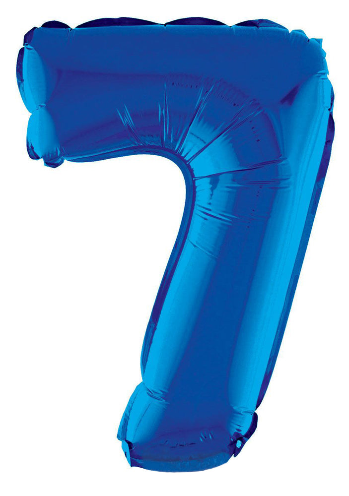XXL Zahlen Folienballon 100 cm - Blau