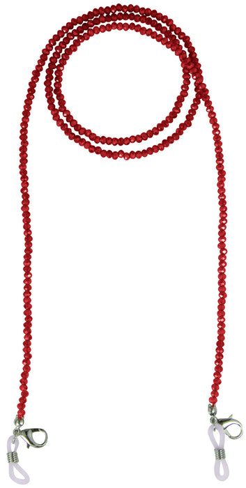 Brillenkette Maskenkette mit Glaskristallperlen - verschiedene Farben