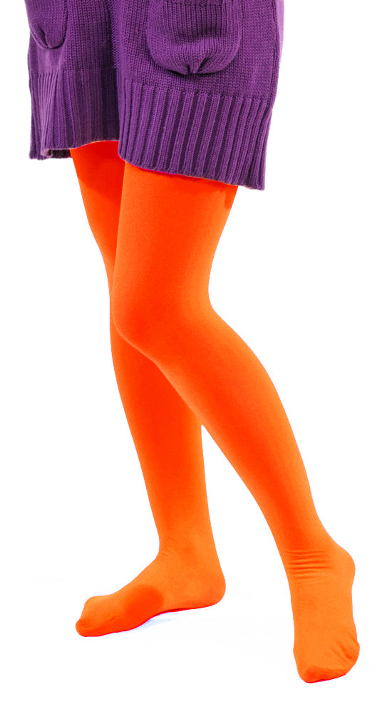 Blickdichte Strumpfhose für Kinder | Neon Orange