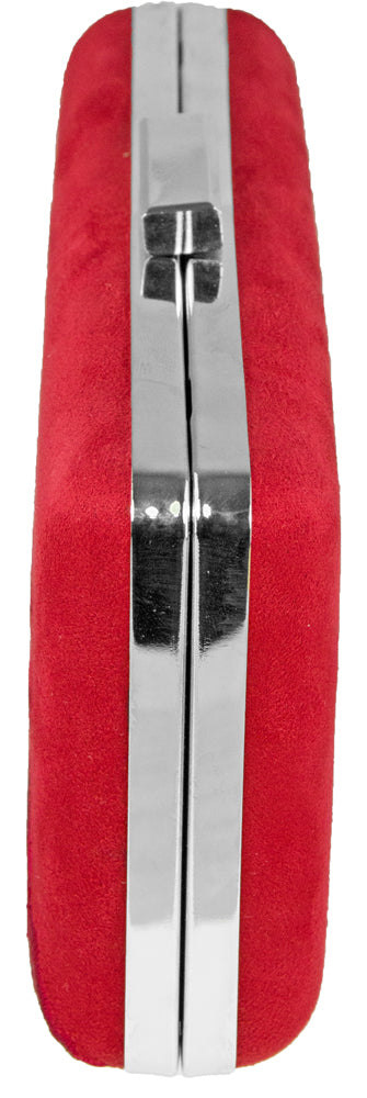 Handtasche mit Hirschstickerei | Clutch Rot