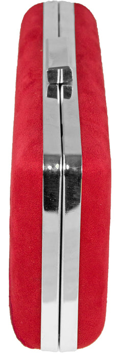 Handtasche mit Hirschstickerei | Clutch Rot