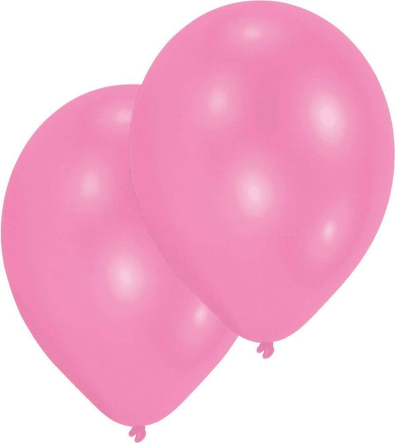 10 Stück Latex Luftballons 27,5 cm Einfarbig - Pink