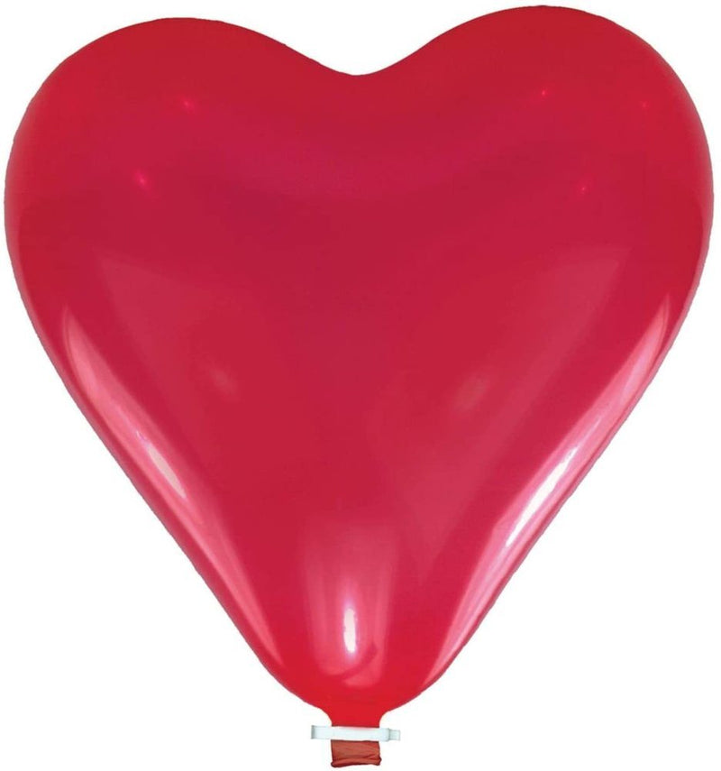 10 Latexballons Luftballon Herzen - Klein 20 cm Rot