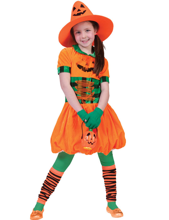 Pumpkin Girl - Kürbis Kostüm für Mädchen | Ballonkleid