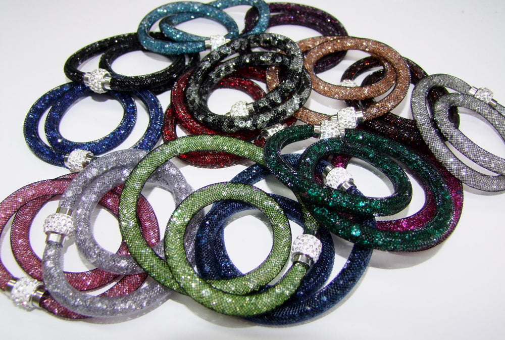 Stardust Armband zweireihig Weiß