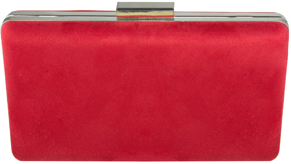 Handtasche mit Hirschstickerei | Clutch Rot