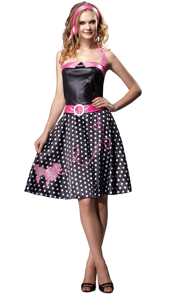 Sixties Kostüm Peggy Sue für Damen | Schwarz Pink