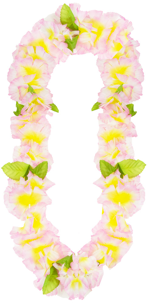 Hawaii Blumenkette Sunrise - Rosa Gelb u.a.